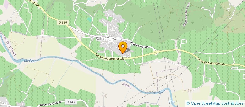 localisation de l'entreprise TRANSPORTS CHATEAU  SAINT-GERVAIS