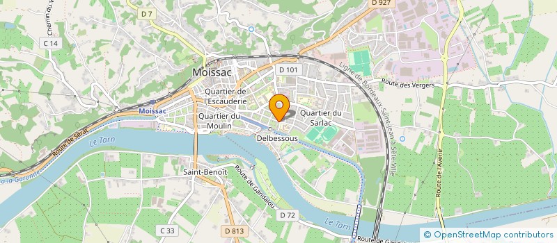 localisation de l'entreprise TRANSPORTS CHAUDERON  MOISSAC