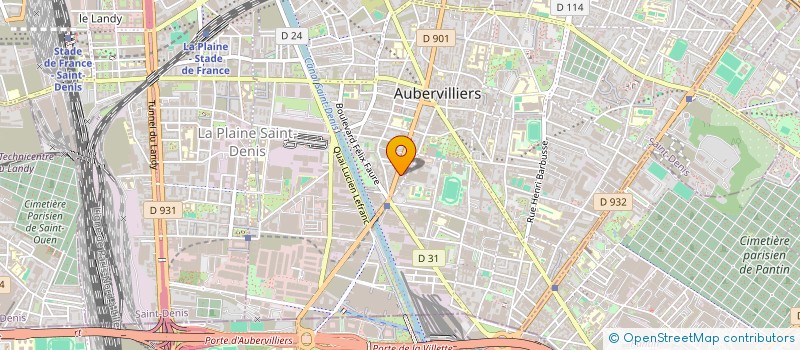 localisation de l'entreprise TRANSPORTS CHAYA à AUBERVILLIERS