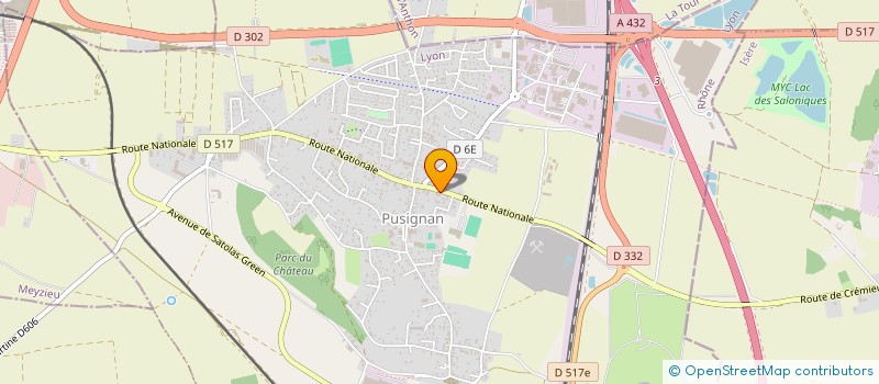 localisation de l'entreprise TRANSPORTS CHAZAUT  PUSIGNAN