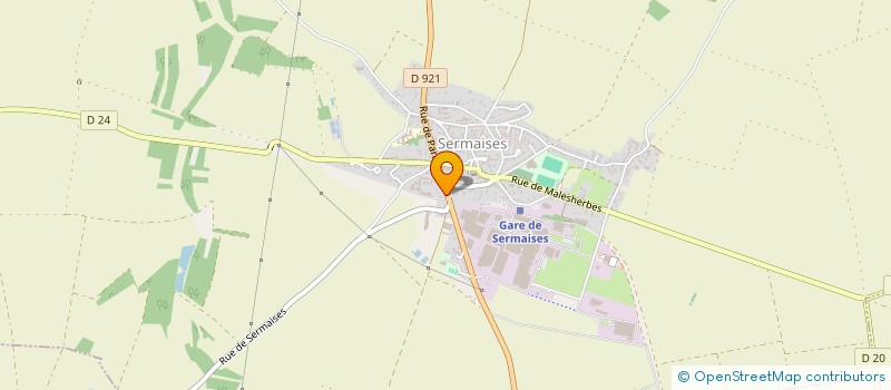 localisation de l'entreprise TRANSPORTS CHEMINEAU  SERMAISES