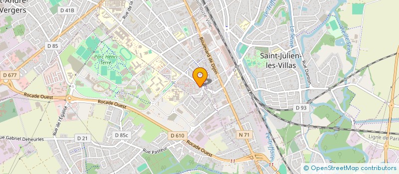 localisation de l'entreprise TRANSPORTS CHENU  TROYES