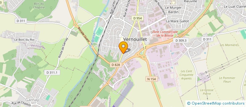 localisation de l'entreprise TRANSPORTS CHEVRETEAU POIROT à VERNOUILLET