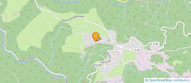localisation de l'entreprise TRANSPORTS CHRISANGE à LACROUZETTE