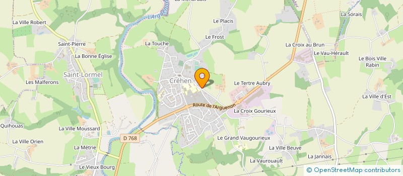 localisation de l'entreprise TRANSPORTS CHRISTIAN JACQ à CREHEN