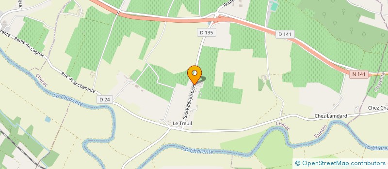 localisation de l'entreprise TRANSPORTS CHRISTIAN MOUSSET à CHERAC