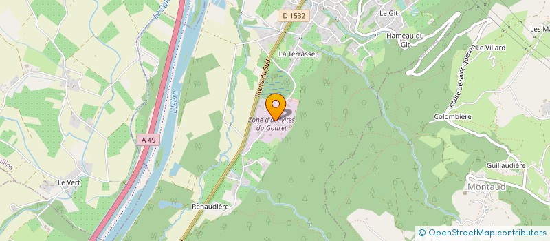 localisation de l'entreprise TRANSPORTS CHRISTOPHE LAFFOND à SAINT-QUENTIN-SUR-ISERE