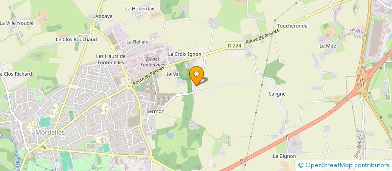 localisation de l'entreprise TRANSPORTS CHRISTOPHE TURPIN à BREAL-SOUS-MONTFORT