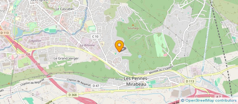 localisation de l'entreprise TRANSPORTS CHRISTOPHER à LES PENNES MIRABEAU
