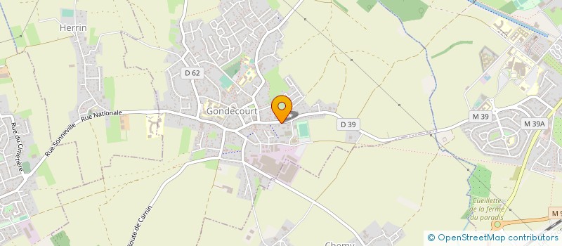 localisation de l'entreprise TRANSPORTS CHUFFART  GONDECOURT