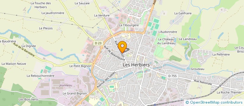 localisation de l'entreprise TRANSPORTS CHUPIN à LES HERBIERS