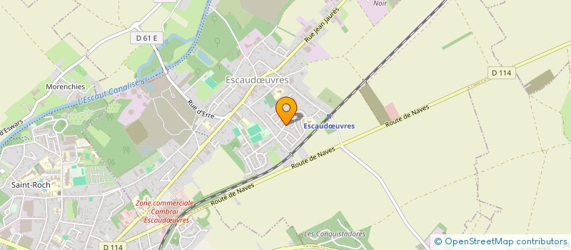 localisation de l'entreprise TRANSPORTS CLAUDE COQUELLE  ESCAUDUVRES