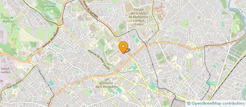 localisation de l'entreprise TRANSPORTS CLAUDE DOURLAND à MONTPELLIER