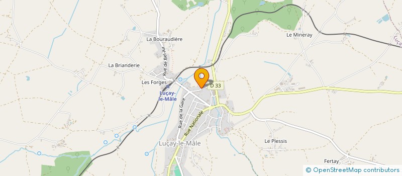 localisation de l'entreprise TRANSPORTS CLAUDE ROBIN à LUCAY-LE-MALE