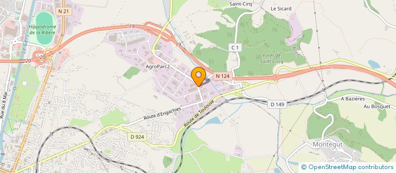 localisation de l'entreprise TRANSPORTS CLAUZADE à AUCH