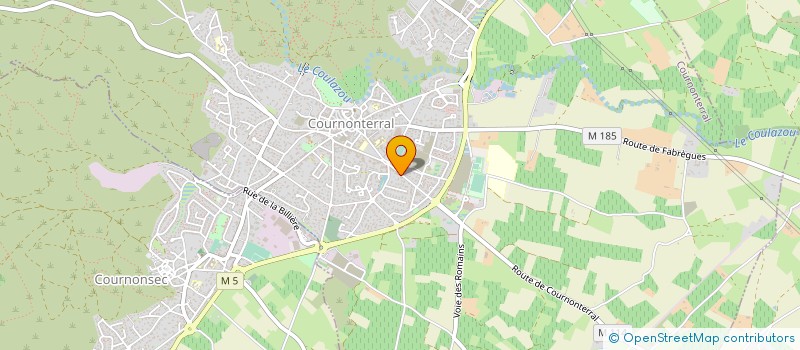 localisation de l'entreprise TRANSPORTS CLEMENT TESSIER à COURNONTERRAL