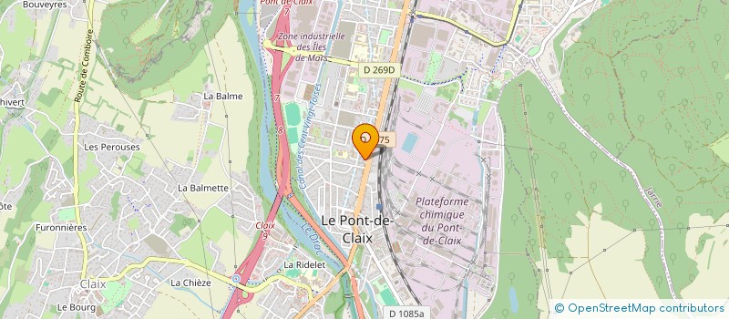 localisation de l'entreprise TRANSPORTS CM SARL à LE PONT-DE-CLAIX