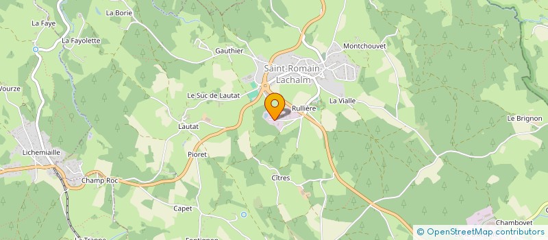 localisation de l'entreprise TRANSPORTS CNVT à SAINT-ROMAIN-LACHALM