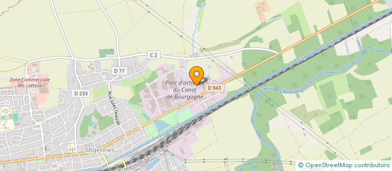 localisation de l'entreprise TRANSPORTS COLIBRI SERVICES  MIGENNES