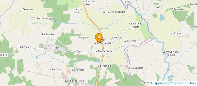 localisation de l'entreprise TRANSPORTS COLLEAUX FRERES  GUER