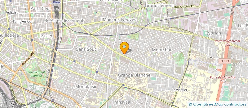 localisation de l'entreprise TRANSPORTS COLLOMB SARL à LYON