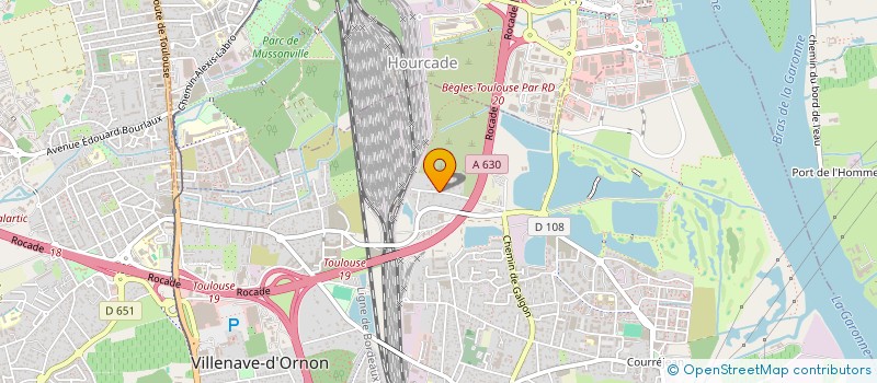 localisation de l'entreprise TRANSPORTS COMBINES AQUITAINS  VILLENAVE-D'ORNON