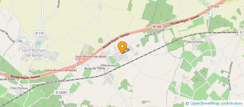 localisation de l'entreprise TRANSPORTS CONTE LOUBOUTIN  SAINT-ROMAIN-DE-BENET