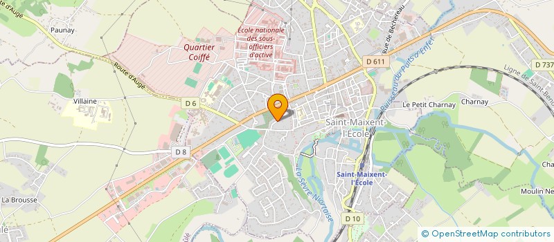 localisation de l'entreprise TRANSPORTS CORENTIN BIGET  SAINT-MAIXENT-L'ECOLE