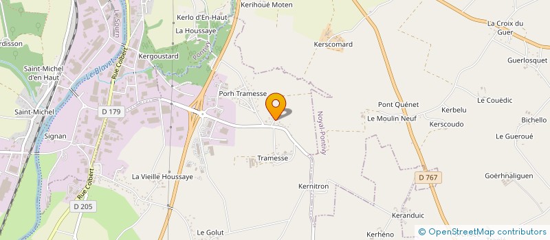 localisation de l'entreprise TRANSPORTS CORRE ELODIE  SAINT-THURIAU