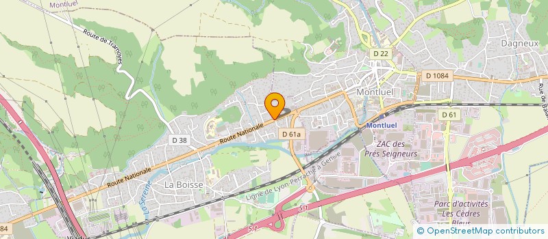 localisation de l'entreprise TRANSPORTS COSTE  LA BOISSE