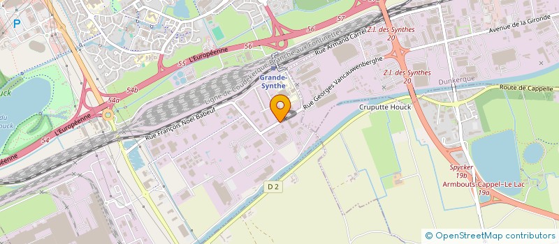 localisation de l'entreprise TRANSPORTS COTRANS à GRANDE-SYNTHE