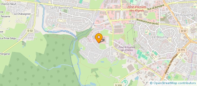 localisation de l'entreprise TRANSPORTS COTTIER BERTRAND  SAINT-BERTHEVIN