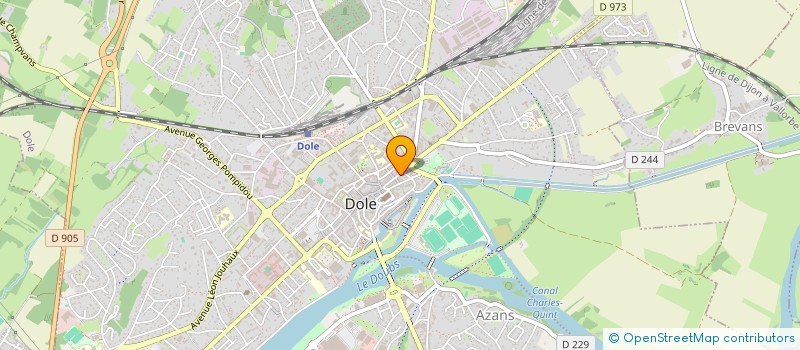localisation de l'entreprise TRANSPORTS COURDEROT à DOLE