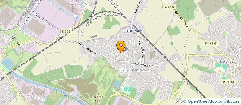 localisation de l'entreprise TRANSPORTS COURSES RAYAN  EVIN-MALMAISON