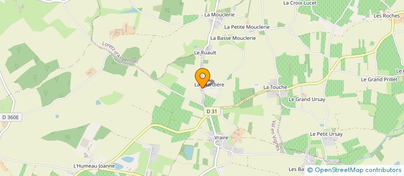 localisation de l'entreprise TRANSPORTS COUTANT-LUNET SEBASTIEN à LORETZ-D'ARGENTON