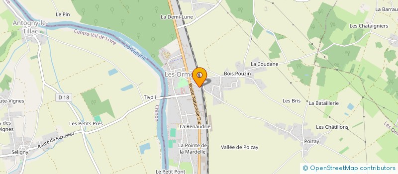 localisation de l'entreprise TRANSPORTS CRON à LES ORMES