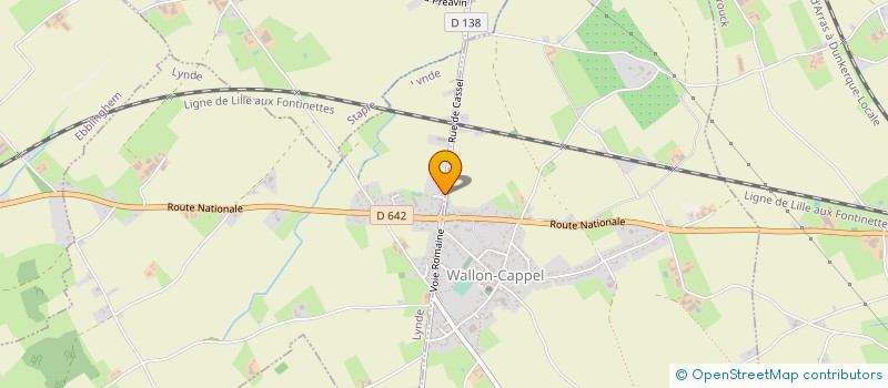 localisation de l'entreprise TRANSPORTS CROQUELOIS  RENESCURE