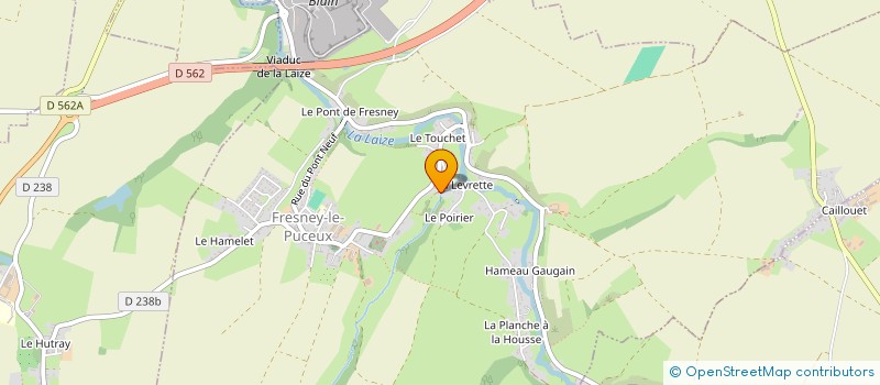 localisation de l'entreprise TRANSPORTS CRUCHON  FRESNEY-LE-PUCEUX