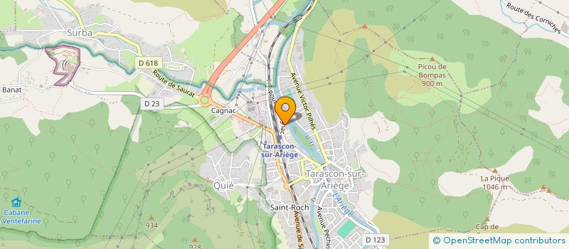 localisation de l'entreprise TRANSPORTS CUMINETTI PERE ET FILS à TARASCON-SUR-ARIEGE