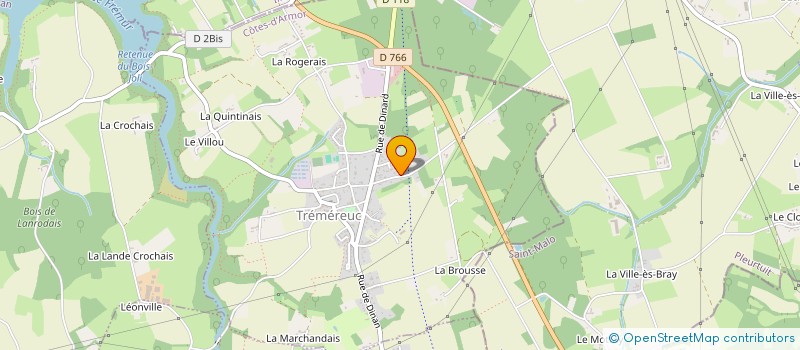 localisation de l'entreprise TRANSPORTS D'ILLE ET RANCE à PLESLIN-TRIGAVOU