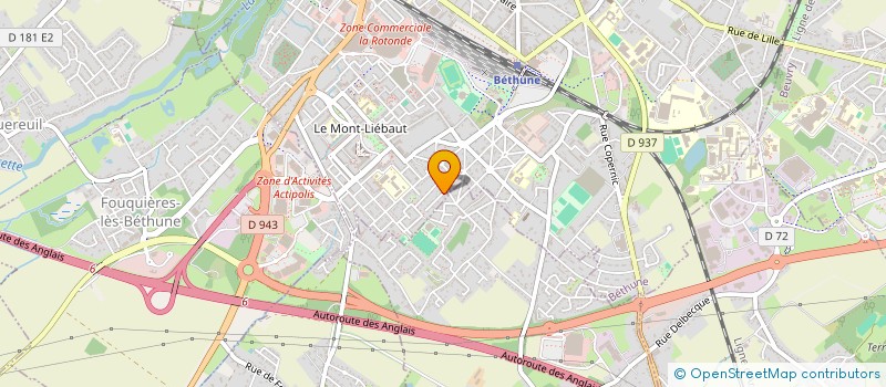 localisation de l'entreprise TRANSPORTS D.S.G  BETHUNE