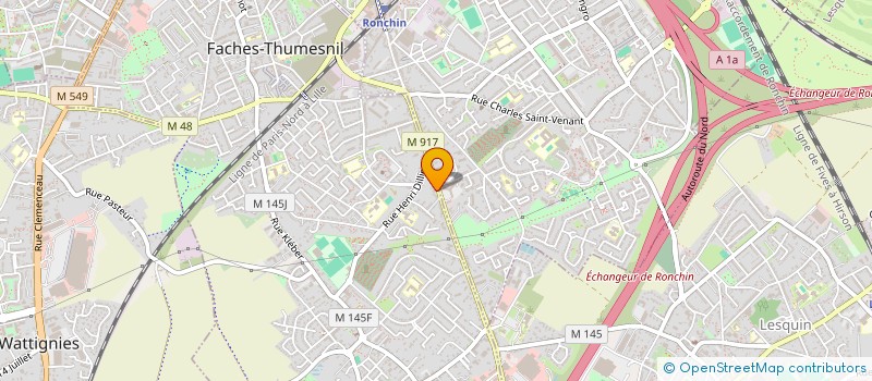 localisation de l'entreprise TRANSPORTS DA SILVA à FACHES-THUMESNIL