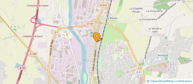 localisation de l'entreprise TRANSPORTS DAGUET SARL à CHATELLERAULT
