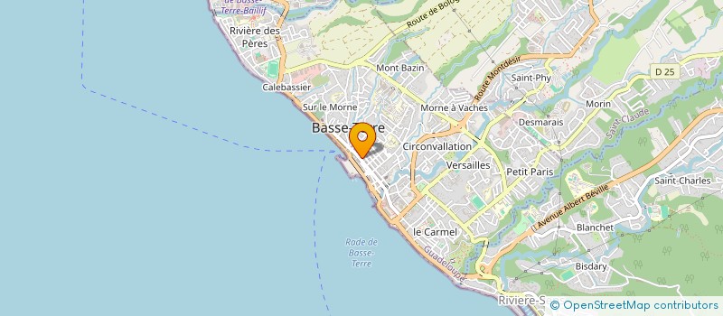 localisation de l'entreprise TRANSPORTS DANIEL BOULOGNE & FILS  BASSE-TERRE