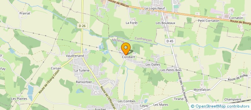 localisation de l'entreprise TRANSPORTS DANIEL & REGIS à MEZERIAT
