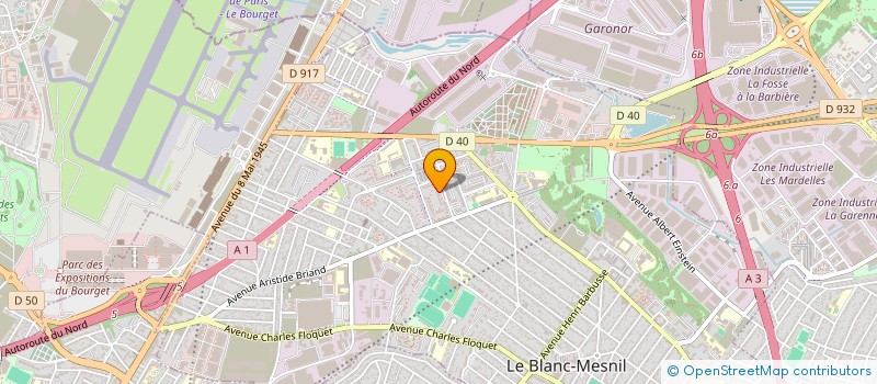 localisation de l'entreprise TRANSPORTS DASSY à LE BLANC-MESNIL