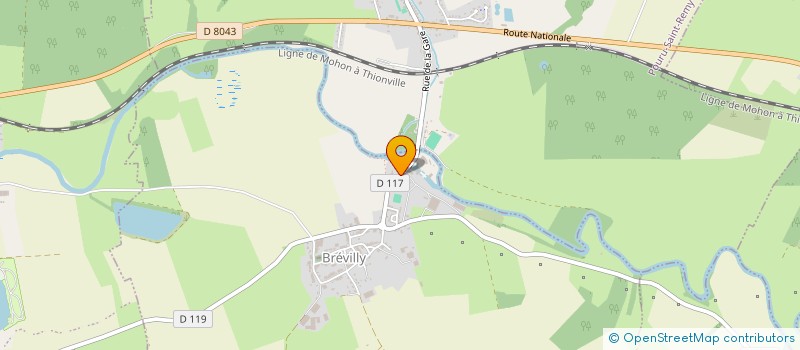 localisation de l'entreprise TRANSPORTS DAVENNE  BREVILLY