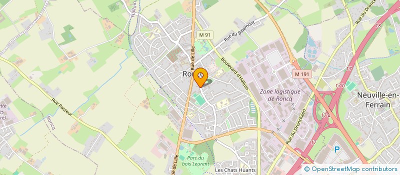 localisation de l'entreprise TRANSPORTS DAVID MARQUET à RONCQ