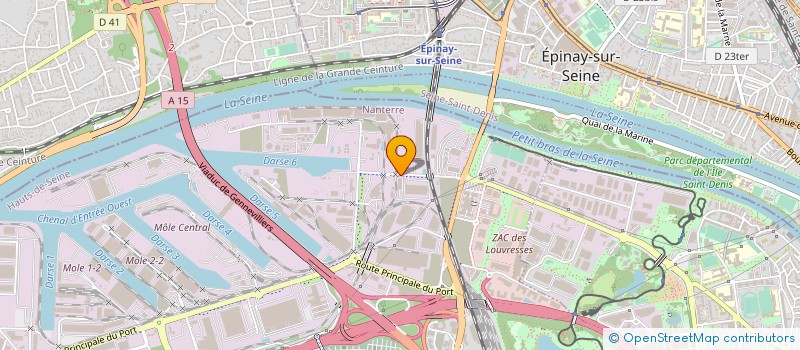 localisation de l'entreprise TRANSPORTS DAVY à GENNEVILLIERS