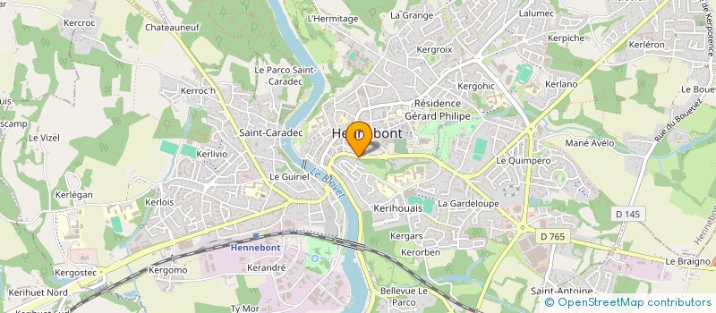 localisation de l'entreprise TRANSPORTS DE CORPS SERVICES à HENNEBONT
